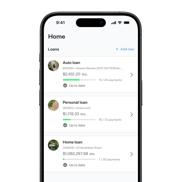 Loan progress overview
